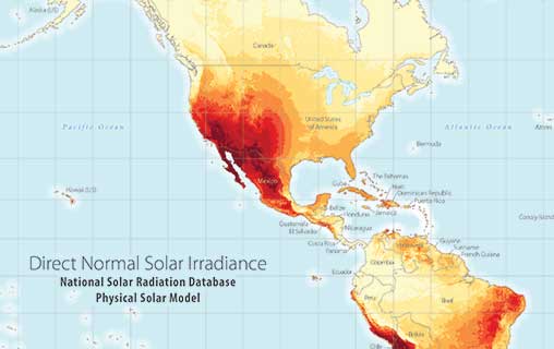 nsrdb-v3-dni-2018-01-tn Global Horizontal Solar Irradiance - Americas
